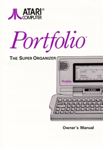 Atari Portfolio 1991 Manual Cover